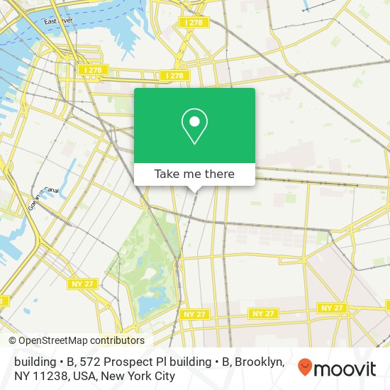 building  •  B, 572 Prospect Pl building  •  B, Brooklyn, NY 11238, USA map