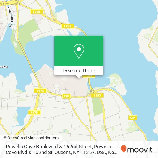 Mapa de Powells Cove Boulevard & 162nd Street, Powells Cove Blvd & 162nd St, Queens, NY 11357, USA