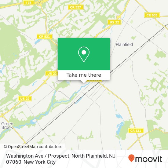 Washington Ave / Prospect, North Plainfield, NJ 07060 map