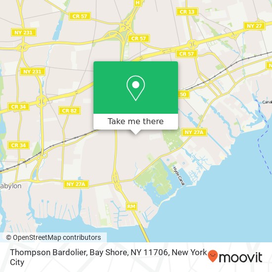 Thompson Bardolier, Bay Shore, NY 11706 map