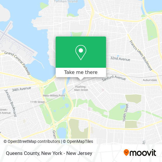 Mapa de Queens County