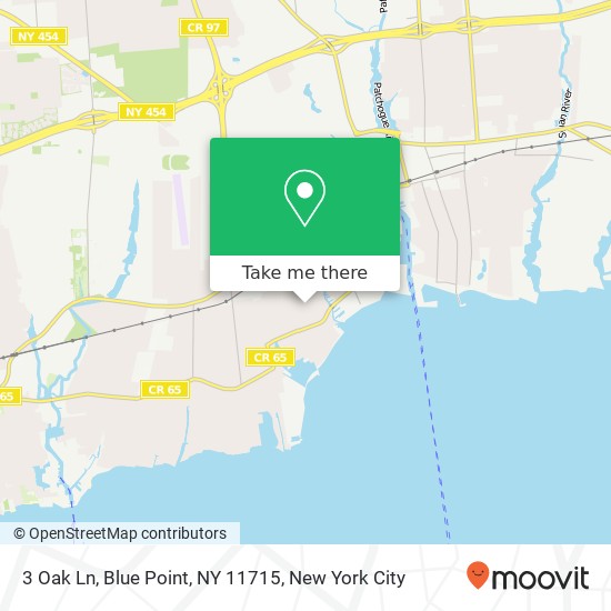 3 Oak Ln, Blue Point, NY 11715 map