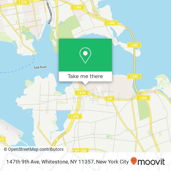 Mapa de 147th 9th Ave, Whitestone, NY 11357
