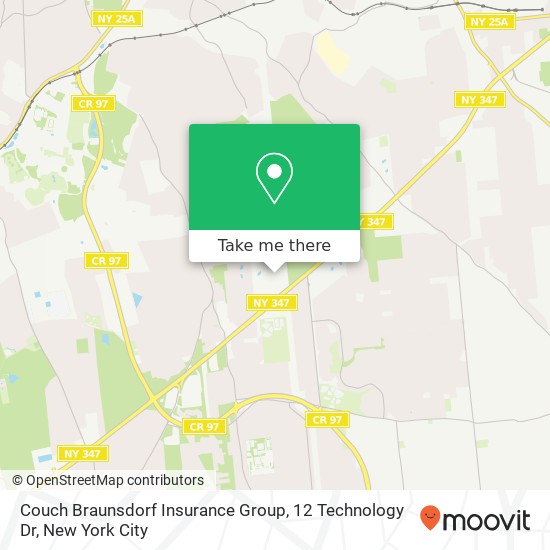 Mapa de Couch Braunsdorf Insurance Group, 12 Technology Dr