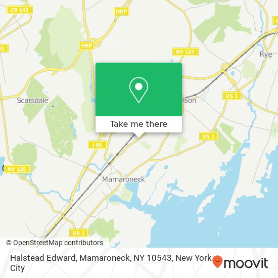 Mapa de Halstead Edward, Mamaroneck, NY 10543