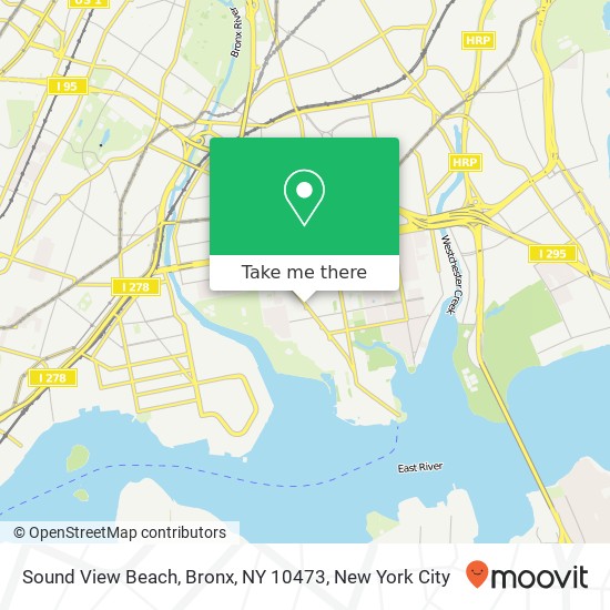 Mapa de Sound View Beach, Bronx, NY 10473