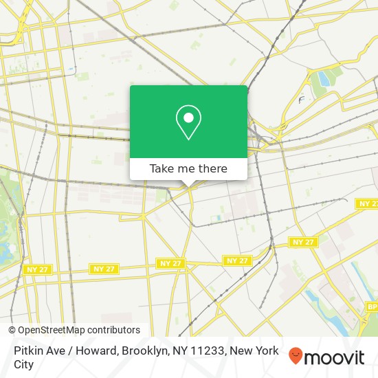 Pitkin Ave / Howard, Brooklyn, NY 11233 map