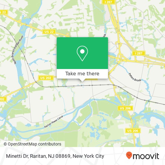 Mapa de Minetti Dr, Raritan, NJ 08869