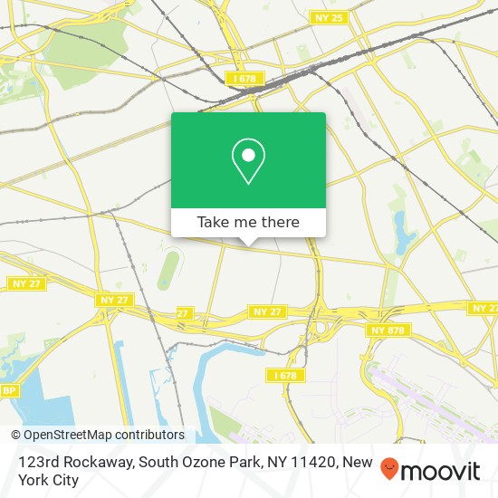 Mapa de 123rd Rockaway, South Ozone Park, NY 11420