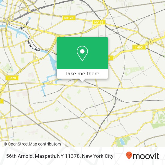 56th Arnold, Maspeth, NY 11378 map