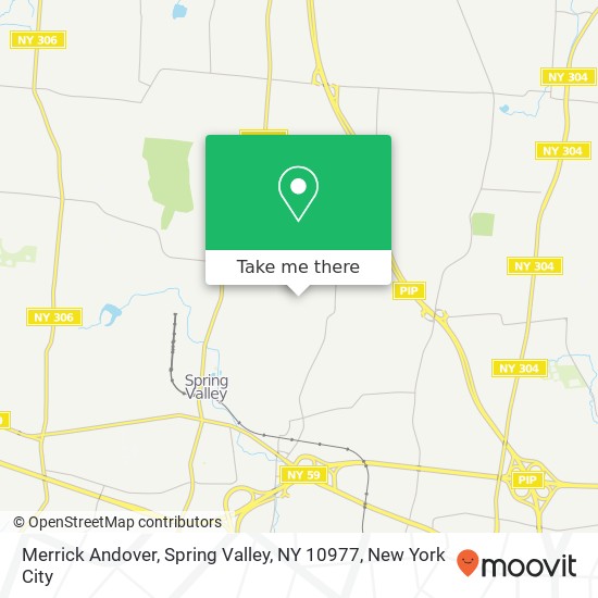 Mapa de Merrick Andover, Spring Valley, NY 10977