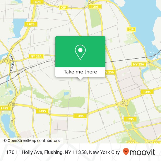 17011 Holly Ave, Flushing, NY 11358 map