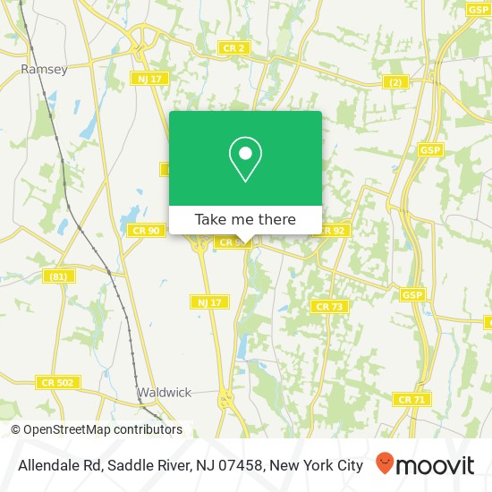 Allendale Rd, Saddle River, NJ 07458 map