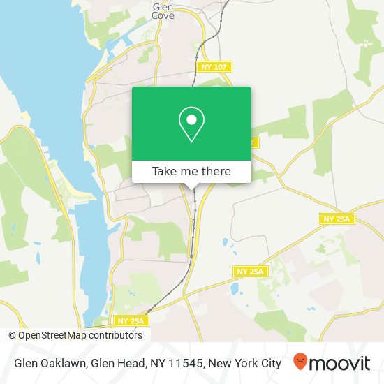 Mapa de Glen Oaklawn, Glen Head, NY 11545