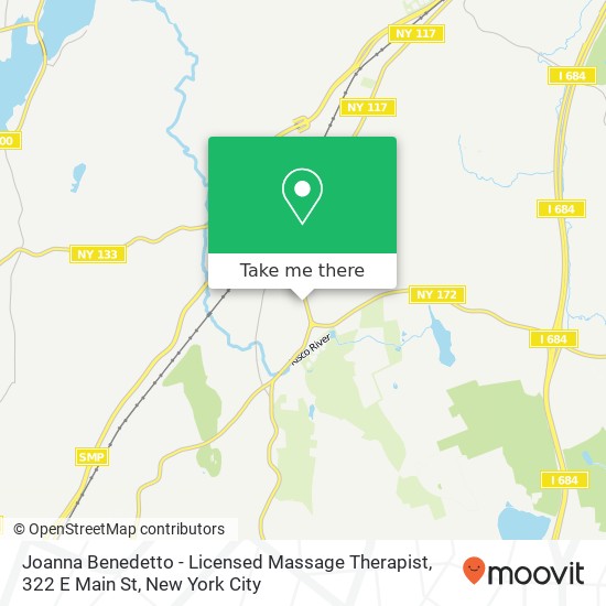 Mapa de Joanna Benedetto - Licensed Massage Therapist, 322 E Main St