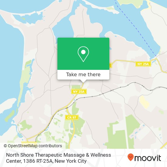 North Shore Therapeutic Massage & Wellness Center, 1386 RT-25A map