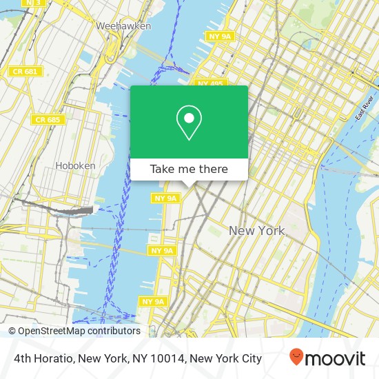 4th Horatio, New York, NY 10014 map