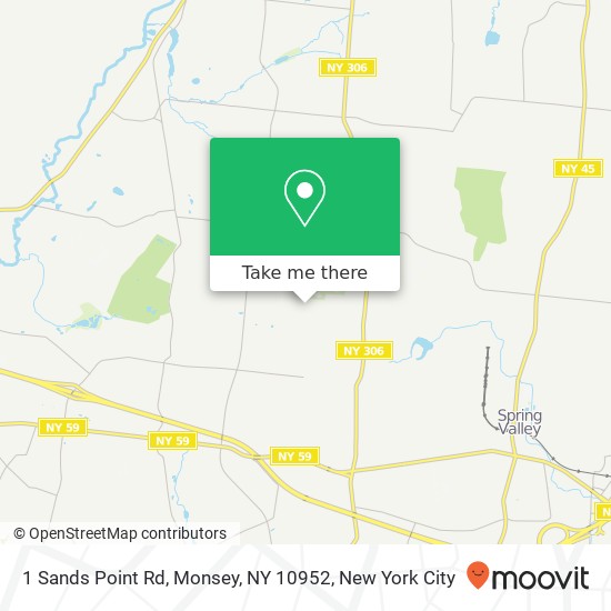 1 Sands Point Rd, Monsey, NY 10952 map