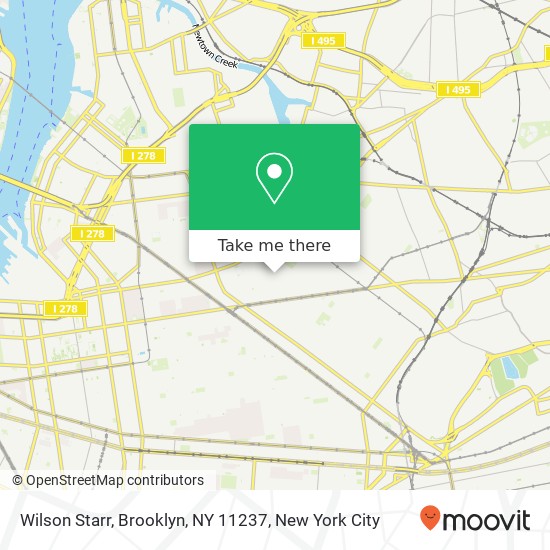 Mapa de Wilson Starr, Brooklyn, NY 11237