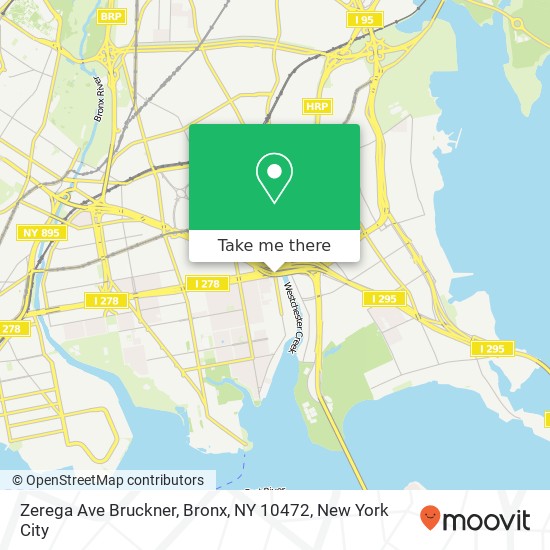 Mapa de Zerega Ave Bruckner, Bronx, NY 10472