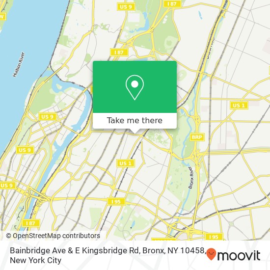 Bainbridge Ave & E Kingsbridge Rd, Bronx, NY 10458 map