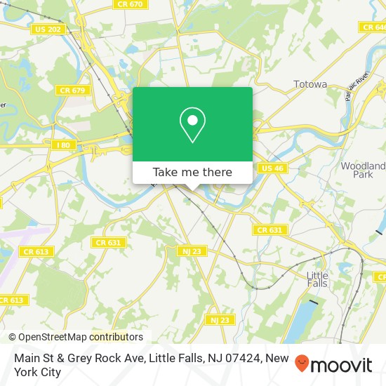 Mapa de Main St & Grey Rock Ave, Little Falls, NJ 07424