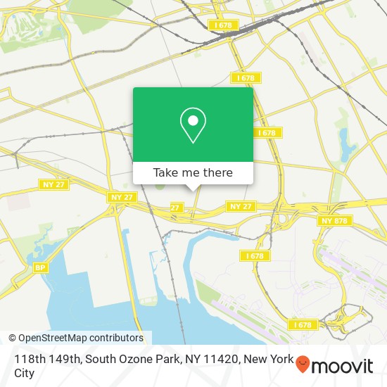 118th 149th, South Ozone Park, NY 11420 map