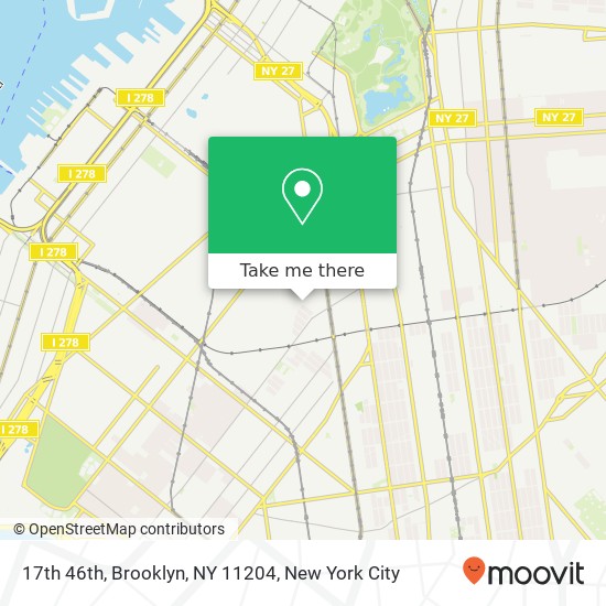 17th 46th, Brooklyn, NY 11204 map