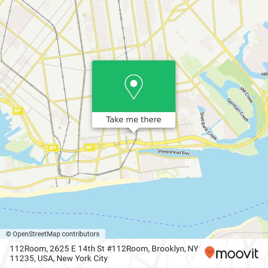 112Room, 2625 E 14th St #112Room, Brooklyn, NY 11235, USA map