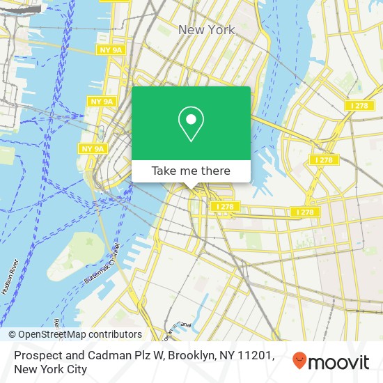 Prospect and Cadman Plz W, Brooklyn, NY 11201 map