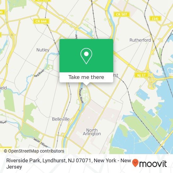 Riverside Park, Lyndhurst, NJ 07071 map