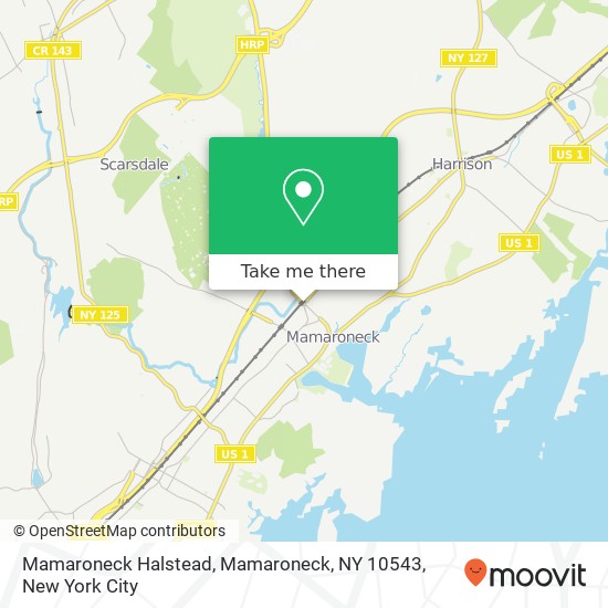 Mapa de Mamaroneck Halstead, Mamaroneck, NY 10543