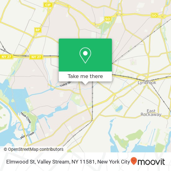 Elmwood St, Valley Stream, NY 11581 map
