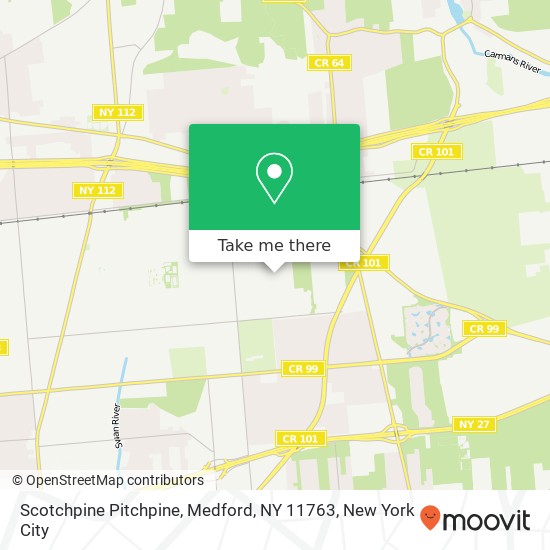 Mapa de Scotchpine Pitchpine, Medford, NY 11763