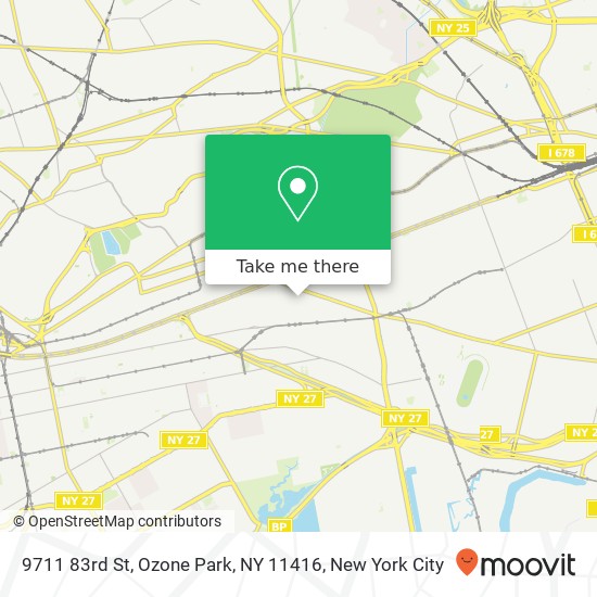 Mapa de 9711 83rd St, Ozone Park, NY 11416