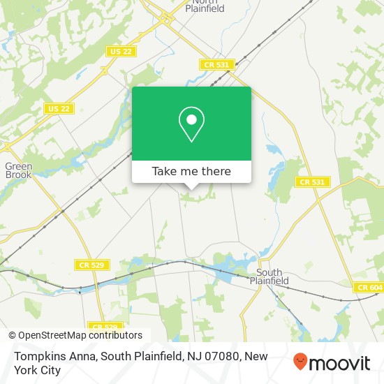 Tompkins Anna, South Plainfield, NJ 07080 map