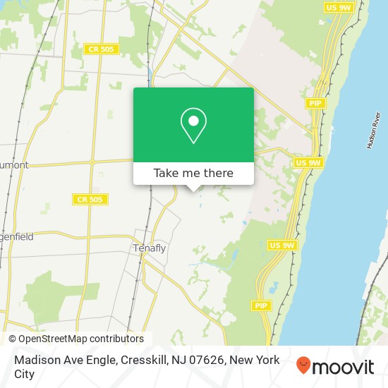 Mapa de Madison Ave Engle, Cresskill, NJ 07626