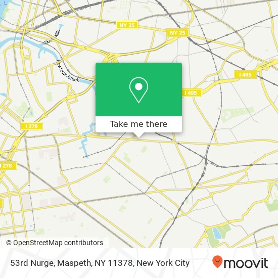 Mapa de 53rd Nurge, Maspeth, NY 11378