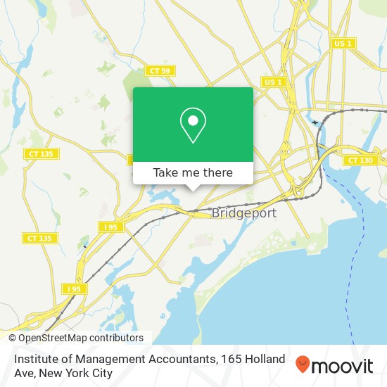 Mapa de Institute of Management Accountants, 165 Holland Ave