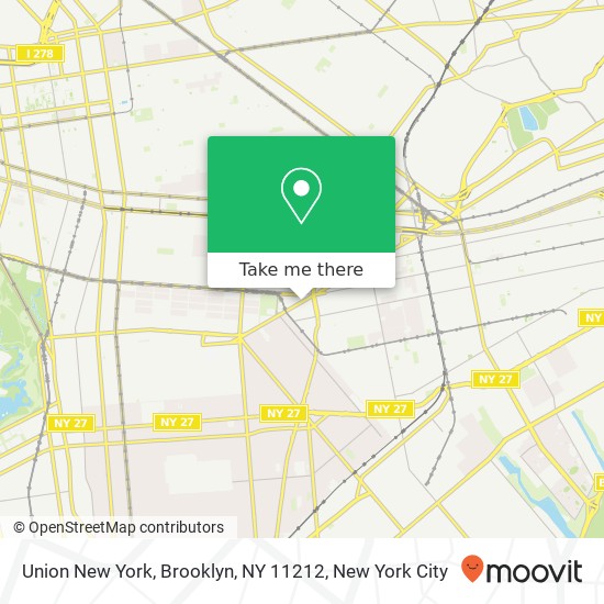 Union New York, Brooklyn, NY 11212 map