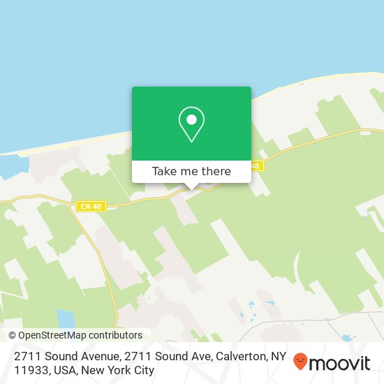 Mapa de 2711 Sound Avenue, 2711 Sound Ave, Calverton, NY 11933, USA