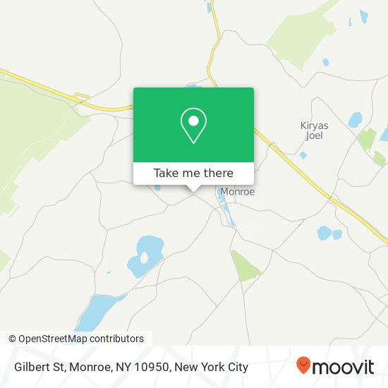 Mapa de Gilbert St, Monroe, NY 10950