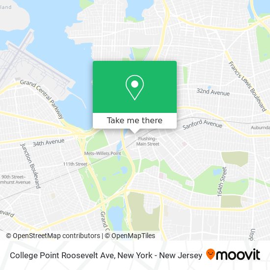 Mapa de College Point Roosevelt Ave