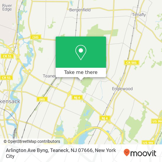 Arlington Ave Byng, Teaneck, NJ 07666 map