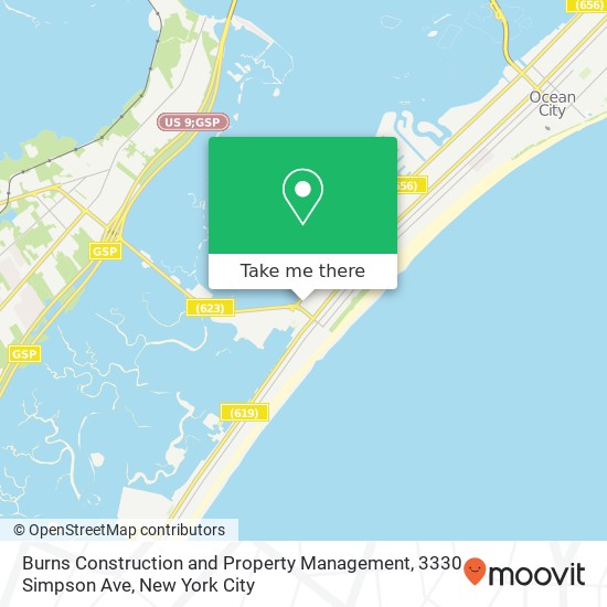 Burns Construction and Property Management, 3330 Simpson Ave map
