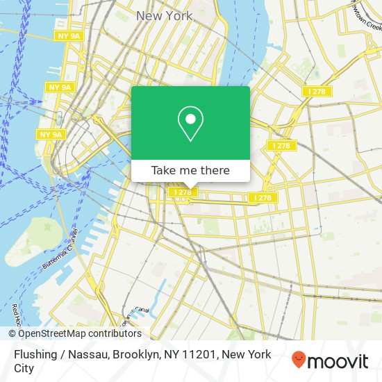 Flushing / Nassau, Brooklyn, NY 11201 map
