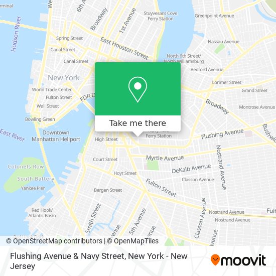 How to get to Flushing Avenue Navy Street in New York New