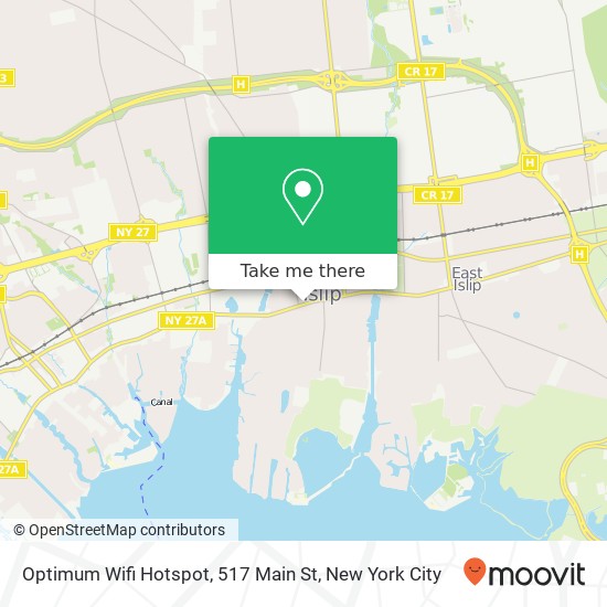 Optimum Wifi Hotspot, 517 Main St map