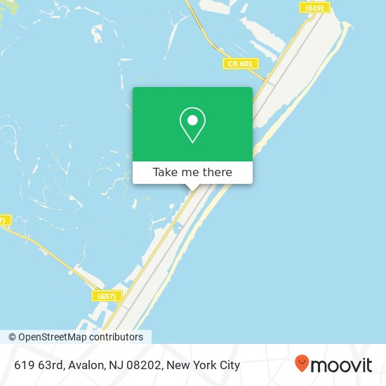 Mapa de 619 63rd, Avalon, NJ 08202