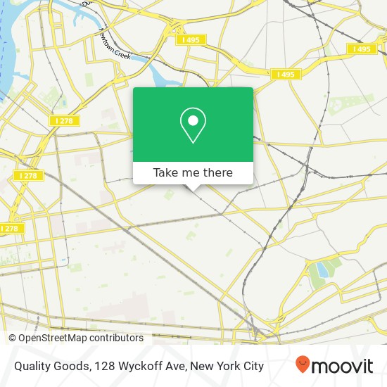 Mapa de Quality Goods, 128 Wyckoff Ave